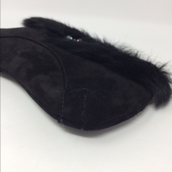 Swarovski Suede and Fur Evening Bag - Picture 5 of 9